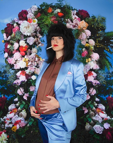 Sarah Maple, Self Portrait with Pocket Square, 2021. © Sarah Maple. Both images courtesy Centre for British Photography, London