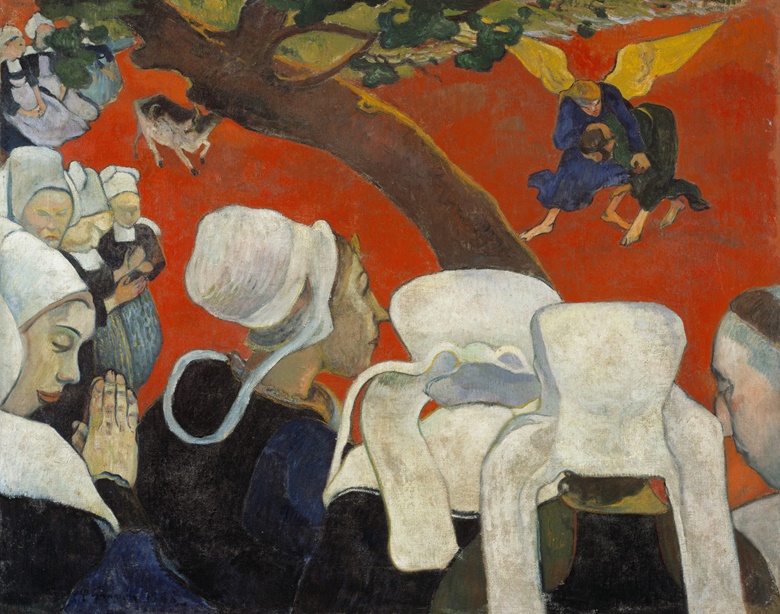 Paul Gauguin (1848-1903), Vision of the Sermon (Jacob Wrestling with the Angel), 1888. Oil on canvas. 72.20 x 91 cm. Photo © National Galleries of Scotland, Edinburgh