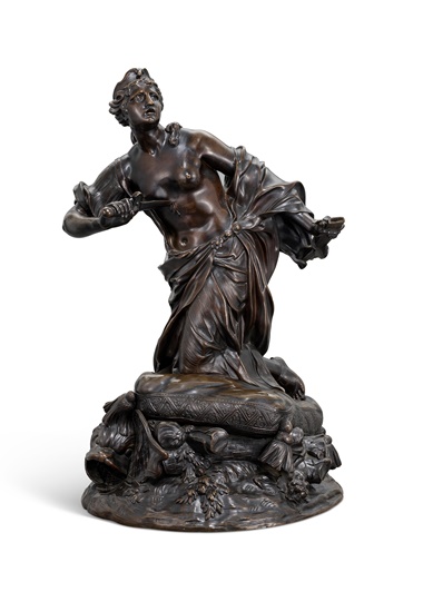 After Claude-Augustin Cayot (1667-1772), The Death of Dido, first half 18th century. Bronze. 22½ in (57 cm) high. Estimate £80,000-120,000. Offered in An Opulent Aesthetic An Important Private Collection from an English Country House on 9 February 2023 at Christie’s in London