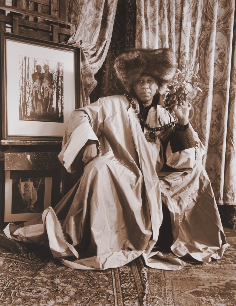 Peter McGough (b. 1958), André Leon Talley wearing a fur hat. 13 x 10 in. Estimate $300-500. Offered in The Collection of André Leon Talley Online on 3 February 2023 at Christie’s Online