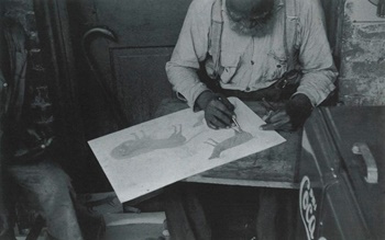 Photographs of Bill Traylor at auction at Christies