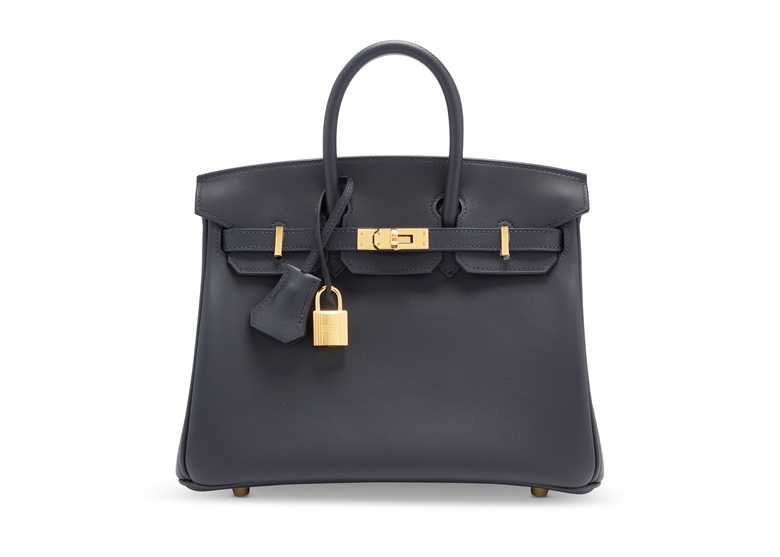 A Caban swift leather Birkin 25 with gold hardware, Hermès, 2022. Available to purchase immediately. Price on request