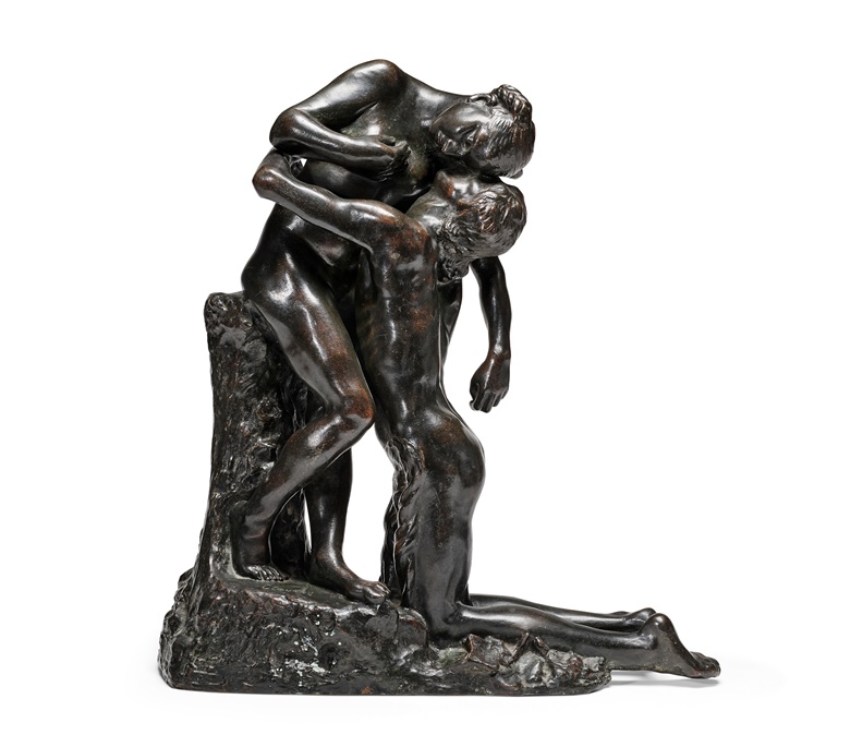 Camille Claudel (1864-1943), L’Abandon, conceived in 1888. Bronze with dark brown patina. Height 16⅞ in (42.8 cm). Cast in bronze by Eugène Blot, Paris, in 1905. Sold for £831,600 on 3 March 2023 at Christie’s in London
