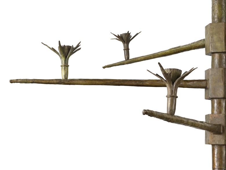 Alberto Giacometti (1901-1966), Chandelier for Peter Watson (detail), conceived in 1946-47. Bronze with golden brown patina. Height 52¾ in (134 cm). Width 60⅜ in (153.5 cm). Cast circa 1947-1949; this work is unique. Sold for £2,922,000 on 28 February 2023 at Christie’s in London