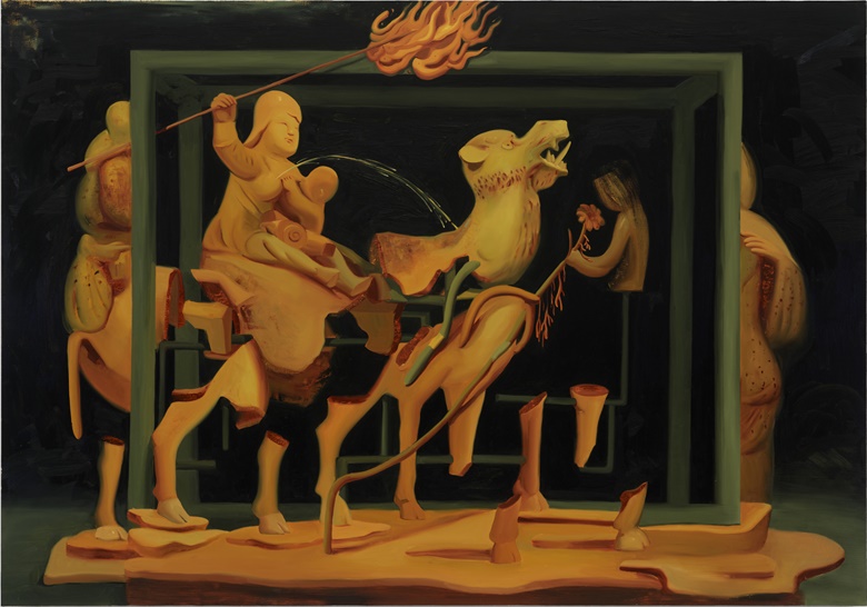 Dominique Fung, Nursing Bare Breasted, 2022. Courtesy of Dominique Fung and Nicodim Gallery