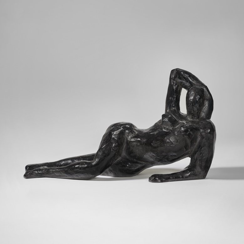 Henri Matisse (1869-1954), Nu couché II (Reclining Nude II), 1927. Bronze with dark brown patina. 11 x 19¼ in (28.2 x 49 cm). Cast in 1951 in an edition of 11. Sold for €4,482,000 on 4 April 2023 at Christie’s in Paris
