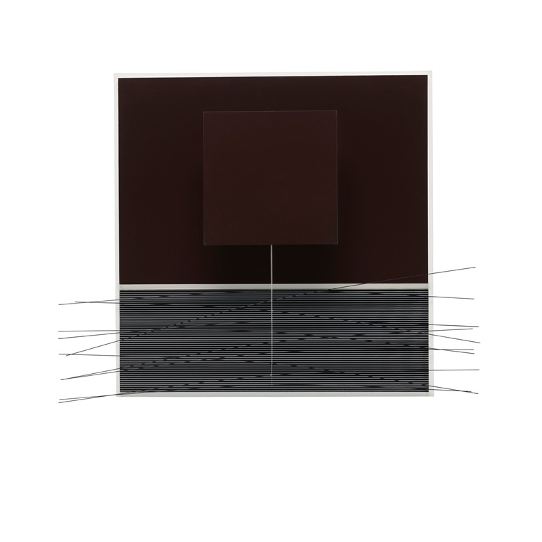 Jesús Rafael Soto (1923-2005), Café, 1991. 24⅞ x 33 x 6½ in (63.2 x 83.8 x 16.5 cm). Acrylic on wood, filament wire. Sold for $63,000 in Latin America Art Online on 14 March 2023 at Christies online