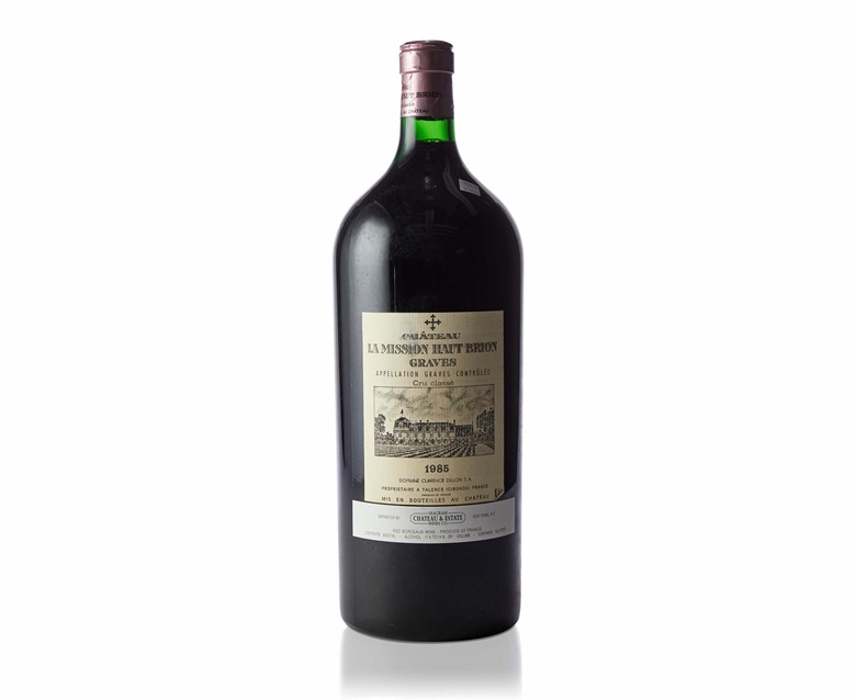 Château La Mission-Haut-Brion, 1985. 1 imperial per lot. Sold for $3,250 in The Two Continents Collection, The Private Cellar of Irwin Kotovsky Part I on 18 April at Christies online