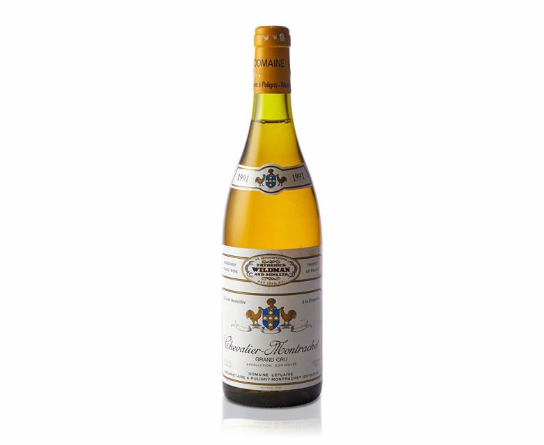 Leflaive, Chevalier-Montrachet, 1991. 12 bottles per lot. Sold for $9,375 in The Two Continents Collection, The Private Cellar of Irwin Kotovsky Part I on 18 April at Christies online