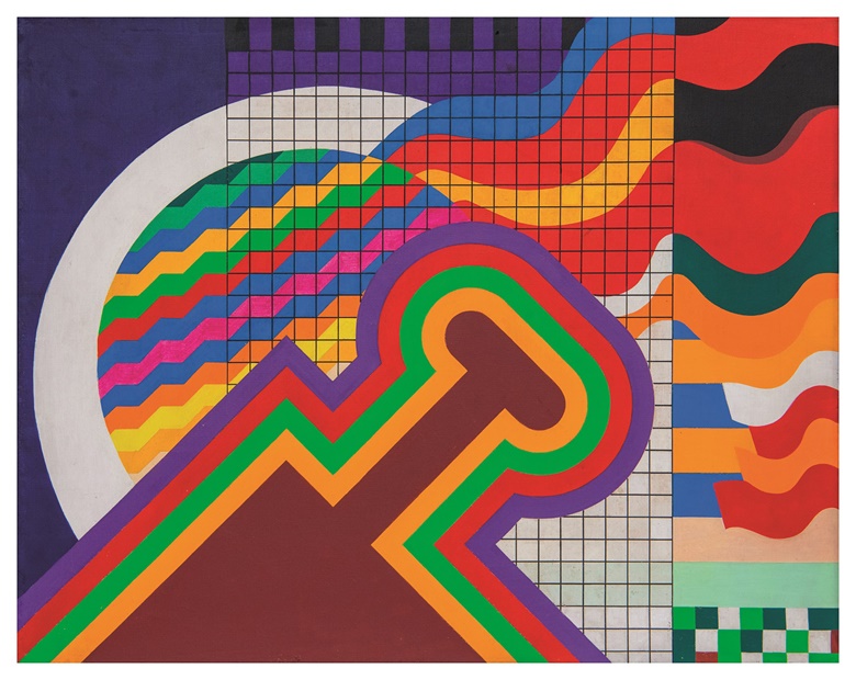 Mohammed Chabâa (1935-2013), Untitled, 1977. Acrylic on canvas. Tate collection. Photo Fouad Mazouz