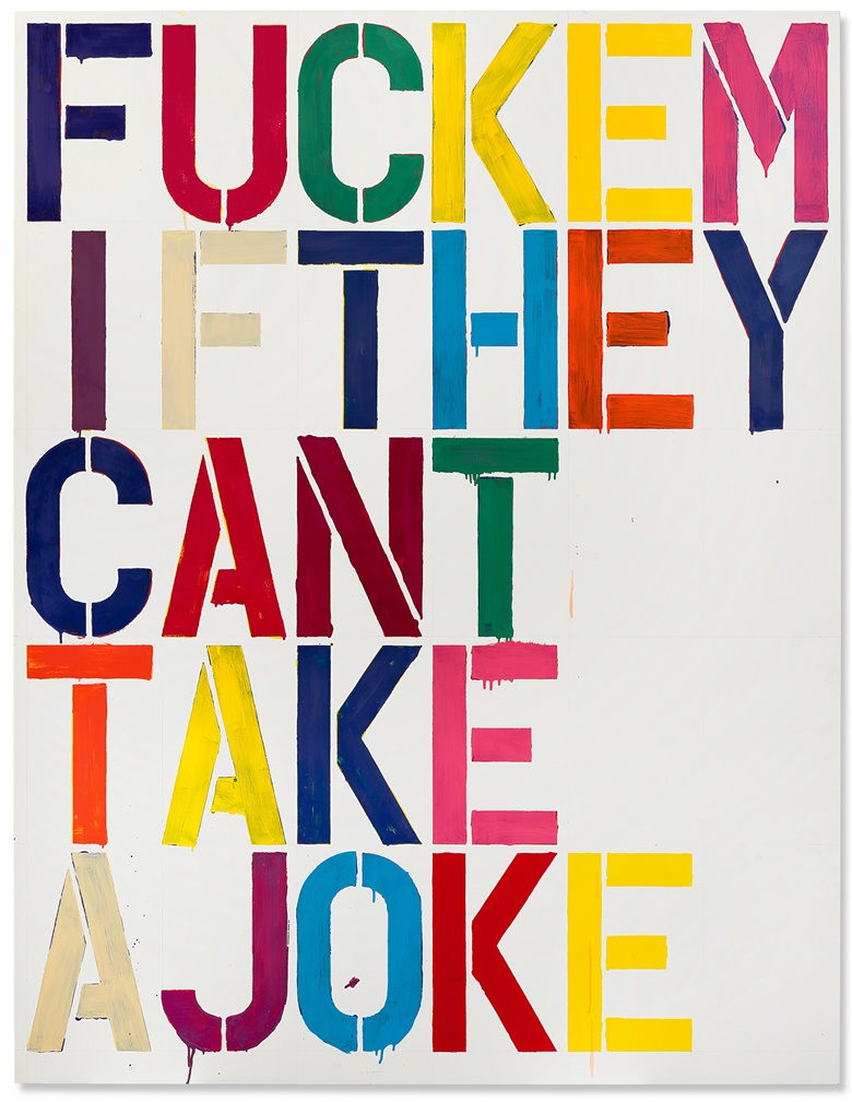 Christopher Wool (b. 1955), Untitled, 1993. Enamel and graphite on aluminum. 78 x 60 in (198 x 152.4 cm). Offered in A Century of Art The Gerald Fineberg Collection Part I in May 2023 at Christies in New York