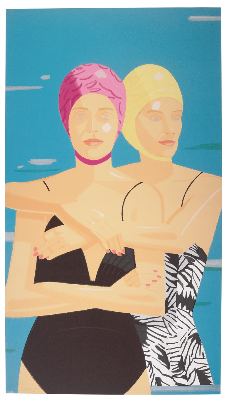 Alex Katz (b. 1927), Eleuthera, 1999. Screenprint in colours. Sheet 48 x 26¼ in (1220 x 678 mm). Estimate $7,000-$10,000. Offered in Prints and Multiples on 27 October 2022 at Christies New York