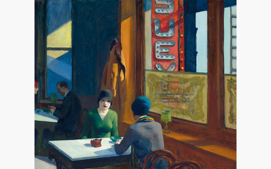 Edward Hopper (1882-1967), Chop Suey 
signed Edward Hopper (lower right) 
oil on canvas 
32 x 38 in. (81.3 x 96.5 cm.) 
Estimate $70,000,000 -100,000,000
Painted in 1929.