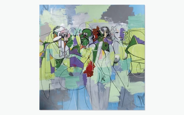 Force Field, George Condo, 2010