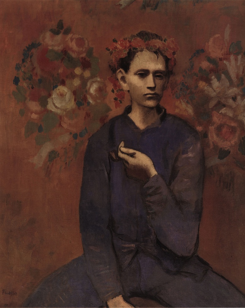 Pablo Picasso, Garçon à la pipe, Paris, autumn 1905. Formerly in the Collection of Mr. and Mrs. John Hay Whitney; sold, Sothebys New York, 5 May 2004, lot 7. © 2018 Estate of Pablo Picasso  Artists Rights Society (ARS), New York.