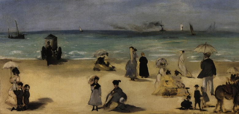 Eugène Boudin Deauville, Juliette sous la tente Lot