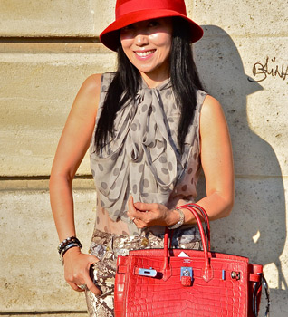 street style birkin 25 red