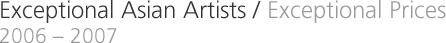 Exceptional Asian Artists