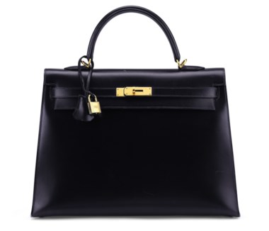 An indigo calf box leather sellier Kelly 35 with gold hardware, Hermès, 2005. 35 w x 25 h x 13 d cm. Estimate                    $5,000-7,000. Offered in Handbags & Accessories, 29 May to 19 June 2018, Online
With subtle indigo hues and plenty of room, this refined Kelly will accompany you in style through the work day and on to the most fashionable soirées.


    .captiondesc {