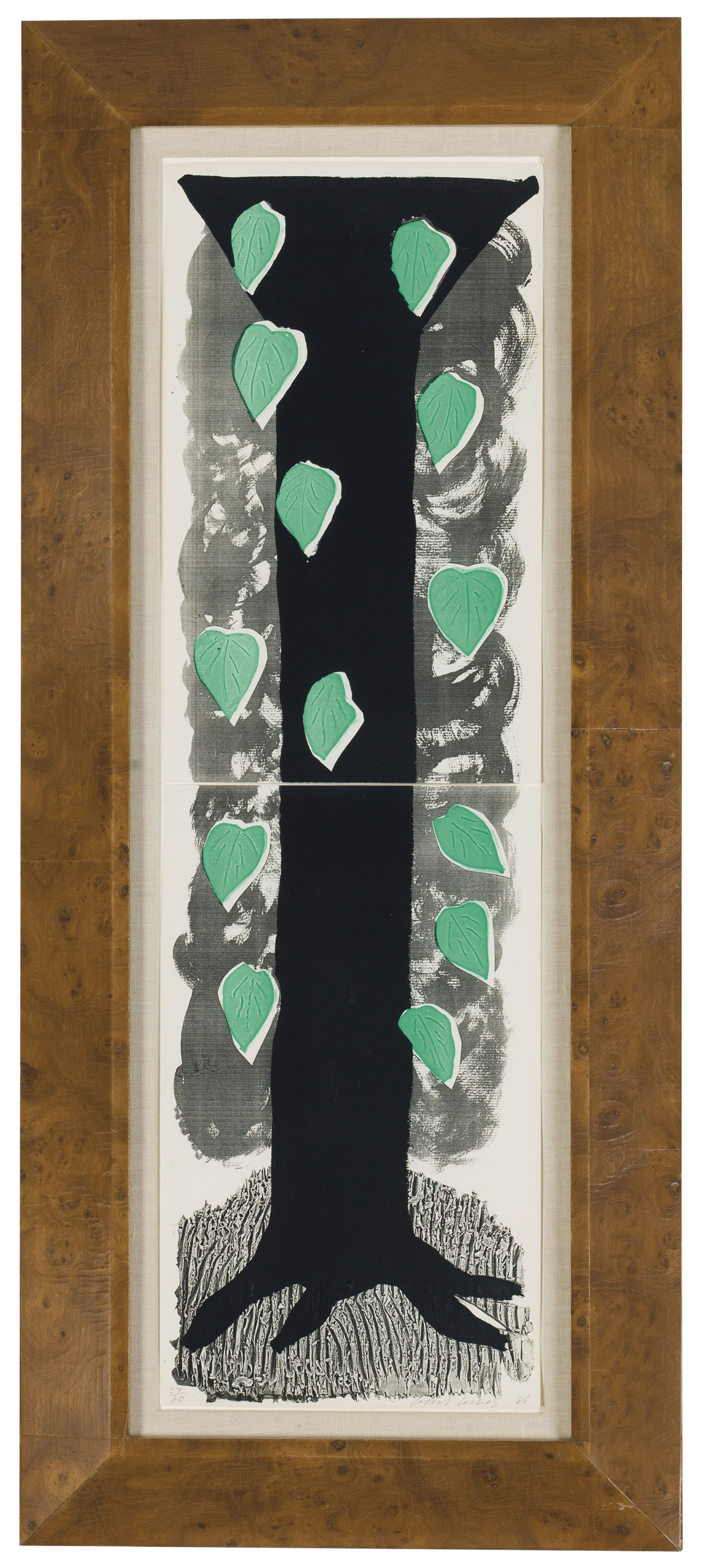 David Hockney (b. 1937), The Tall Tree, 1986. Sheet: 28 x 8½ in (711 x 216 mm). Estimate: $4,000-6,000. Offered in Contemporary Edition, 9-17 July 2018, Online